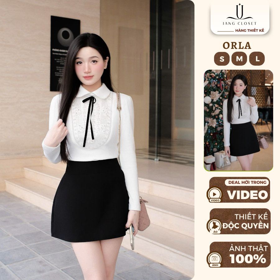 [JANGCLOSET] Chân váy Orla Skirt chất thô mềm ép mùng đứng form có quần trong Jang Closet