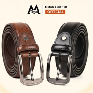  Thắt lưng nam Timanvn MB15 da bò cao cấp bản nhỏ khóa kim bền bỉ bảo hành 1 năm 