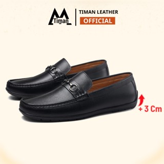  Giày tây nam Timanvn GL552 da bò Nappa cao cấp giày lười đế cao su êm nhẹ 