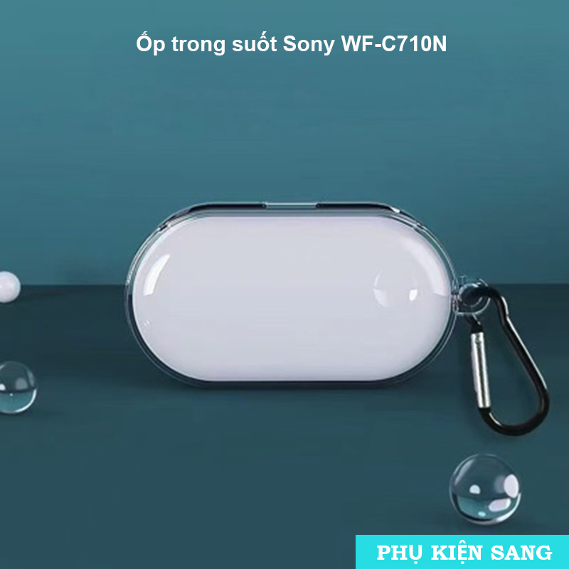 Sony WF-C710N - Ốp trong suốt bảo vệ tai nghe (kèm móc treo)
