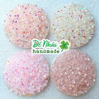 10gr (~150 hạt) Pha Lê💎Hình Thoi 4mm - tông Đỏ + Cam [P1]