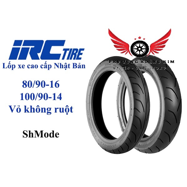 Vỏ xe IRC 80/90-16+100/90-14 cho ShMode không ruột