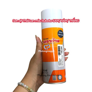 [ SƠN THÁI] Sơn xịt kubota CAM/ XÁM/ TRẮNG hàng Thái dung tích 400cc| #phutungmaygat #phutung_Bảo_Huỳnh #phutungmaycay