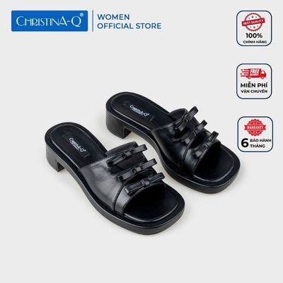 Guốc Nữ Gót Trụ CHRISTINA-Q GUN119G