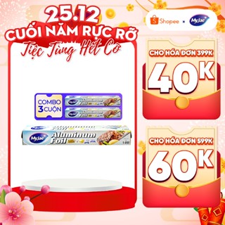  Combo 3 Hộp Giấy Bạc Màng Nhôm MyJae Để Bảo Quản Nướng Thức Ăn  30cm x 14m 