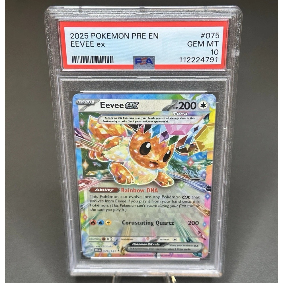Thẻ PSA10 Gem Mint Pokemon English Eevee ex 075/131 d79 27