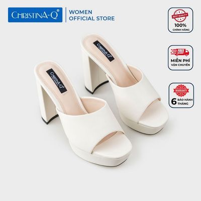 Guốc Nữ Gót Trụ CHRISTINA-Q GUN117G