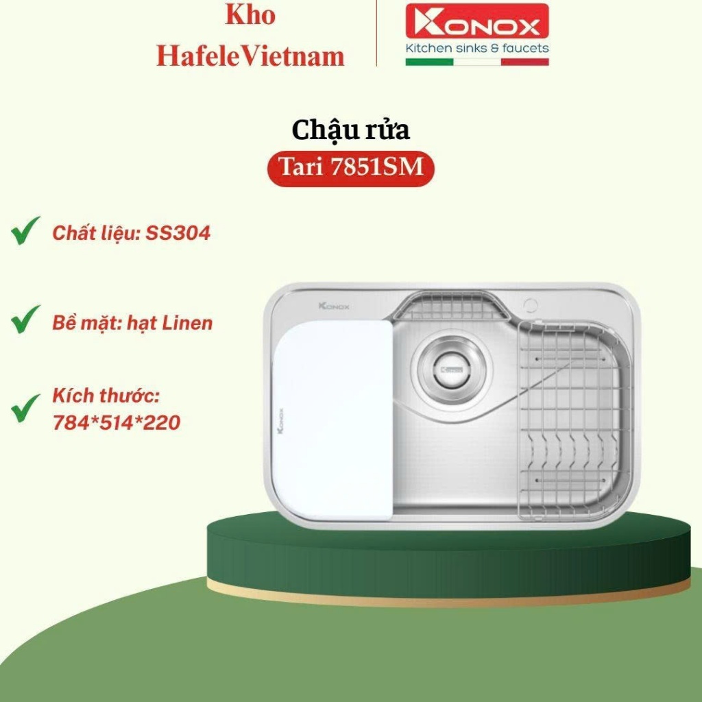 CHẬU RỬA BÁT PHONG CÁCH NHẬT KONOX TARI 7851SM Tối giản tinh tế – Chuẩn mực tiện nghi Nhật Bản