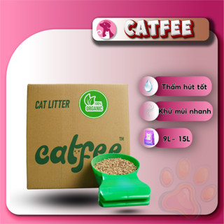  Cát gỗ Catfee - Cát vệ sinh cho mèo thành phần hữu cơ an toàn cho mèo và thân thiện với môi trường 