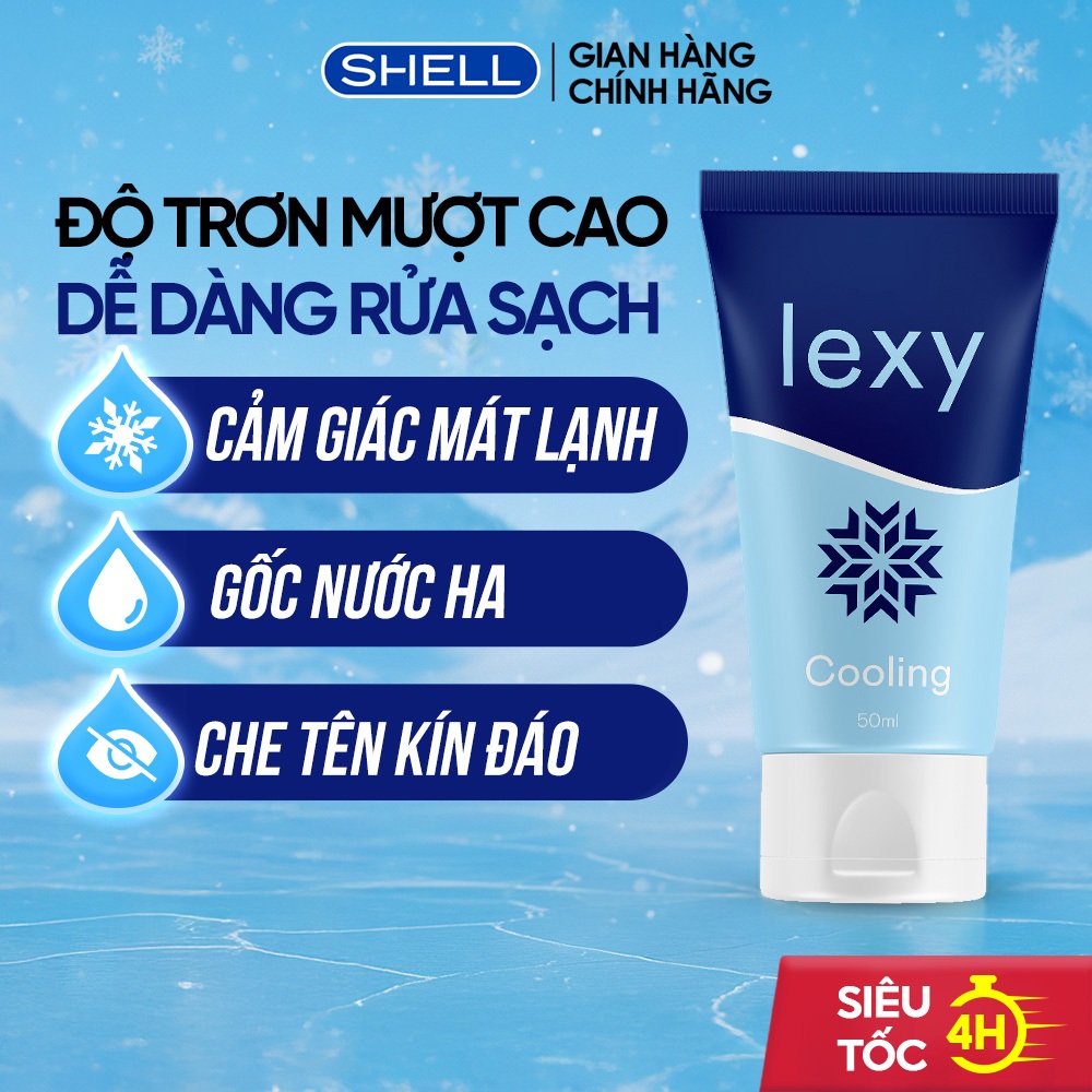 Gel Bôi Trơn Bạc Hà Mát Lạnh Lexy Cooling - Chai 50ml