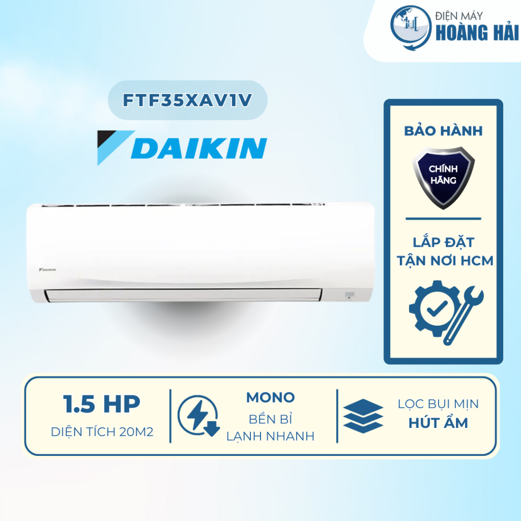 FTF35XAV1V | Máy lạnh Daikin Mono 1.5 HP FTF35XAV1V - Hàng Chính Hãng