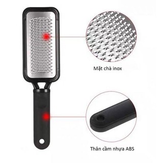 Cây Chà Gót Chân Cán Nhựa Cầm Tay Dài 27cm, Dụng Cụ Làm Mềm Gót Chân Loại Bỏ Tế Bào Chết An Toàn