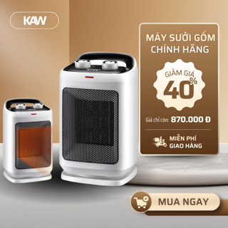 Quạt Sưởi Ceramic KAW Mini Chất Liệu Nhựa ABS Cao Cấp, Ấm Nhanh, Nhẹ,Tự Động Ngắt Điện, BH 12 Tháng