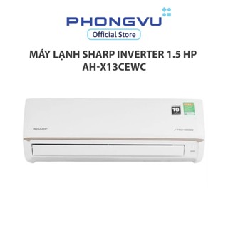 [Shopee lắp đặt 0Đ HN HCM Cũ] Máy lạnh Sharp Inverter 1.5 HP AH-X13CEWC - Bảo hành 24 tháng