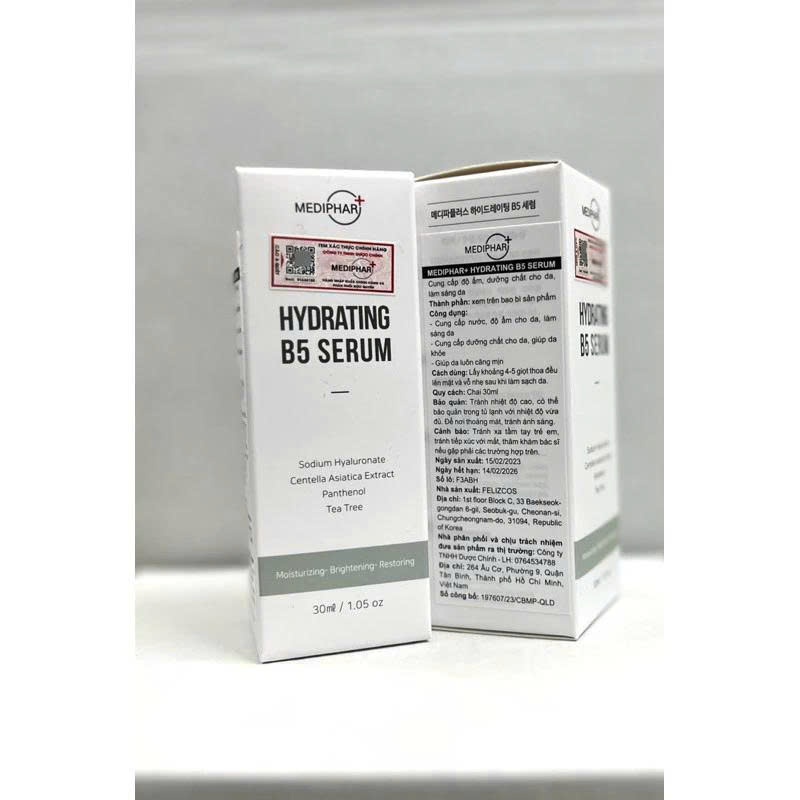 Serum B5 Mediphar & Drceutics B5 Basic - Tinh chất dưỡng ẩm, làm sáng vfa phục hồi da 30ml