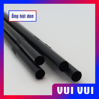Ống hút đen phi 6, Phi 8, phi 12- Bịch 500 gr