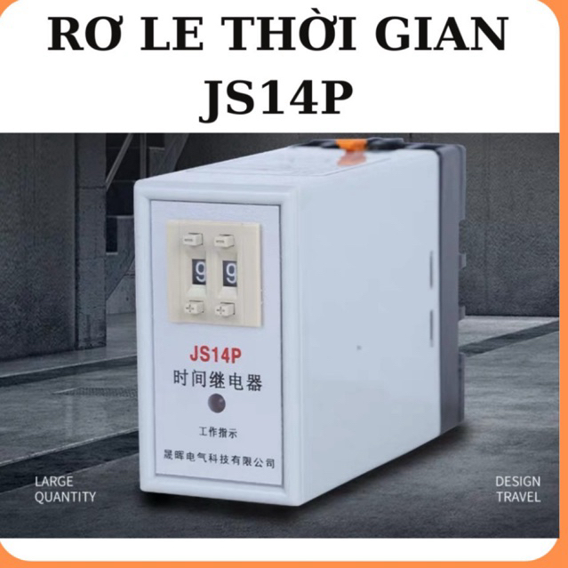 Rơ le thời gian JS14P,relay thời gian JS14P,delay timer JS14P,relay trung gian JS14P, rơ le thời gia