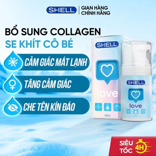 Gel Bôi Trơn Shell Love Blue Tăng Khoái Cảm Nữ Se Khít Làm Hồng Mát Lạnh - Chai 50ml