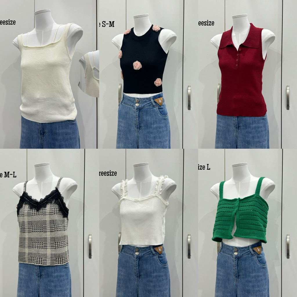 [2HAND] Áo dây kiểu chất mongtogi 2hand