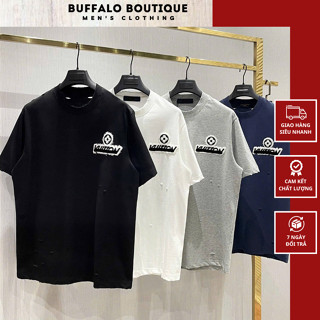  Áo Phông Nam LoVe Phối Rách Siêu Chất - Áo Thun Nam Nữ LoVe Thêu Logo Xù Bên Ngực Siêu Đẹp 