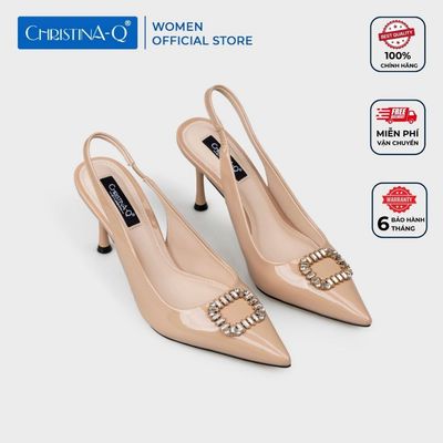 Giày Nữ Cao Gót Bít Mũi Nhọn CHRISTINA-Q GBN450H