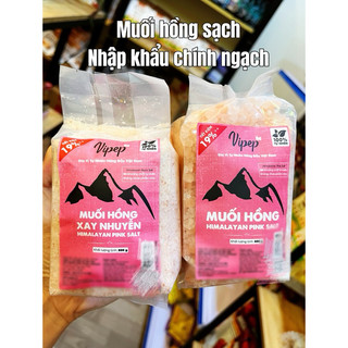 [CHÍNH HÃNG] Muối Hồng Himalaya Vipep ( dạng túi ) - Muối đá hồng tinh khiết nấu ăn, ngâm chân, tẩy tế bào chết
