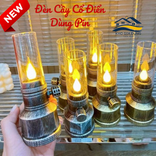 ĐÈN THỜ, ĐÈN CẦY MÀU ĐỒNG PHONG CÁCH CỔ ĐIỂN - THÍCH HỢP CHO MỌI GIA ĐÌNH VIỆT NAM - DÙNG PIN ( MUA ĐÈN ĐƯỢC TẶNG PIN)
