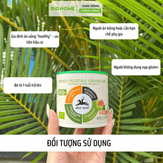Hạt Nêm Rau Củ Hữu Cơ Alce Nero 120g - Không Chất Điều Vị, An Toàn Cho Bé Từ 1 Tuổi, Chứng Nhận EU Organic,Thuần chay