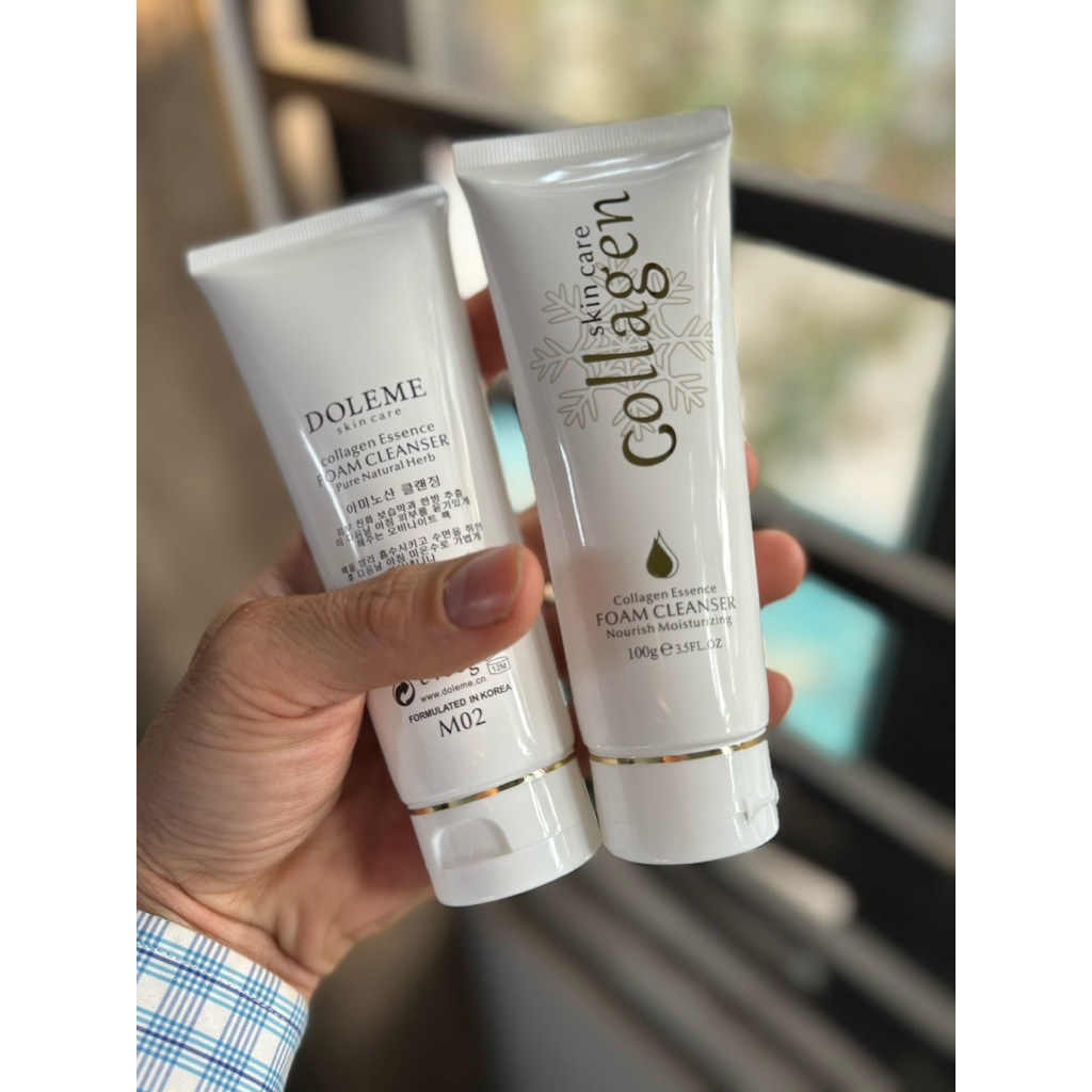 Sữa rửa mặt trắng da collagen 100g cho nam nữ giúp sạch sâu bụo bẩn ngăn ngừa nám mụn