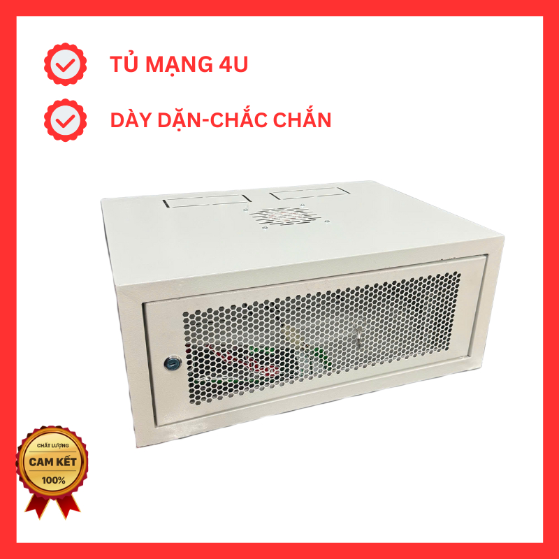 Tủ rack 4u, mạng 4u dày dặn chắc chắn