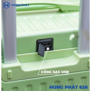 [HÙNG PHÁT] Vali nhựa ABS+PC Bền Nhẹ Chinh Hãng Hùng Phát 626 Ngăn Thông Minh 7/3
