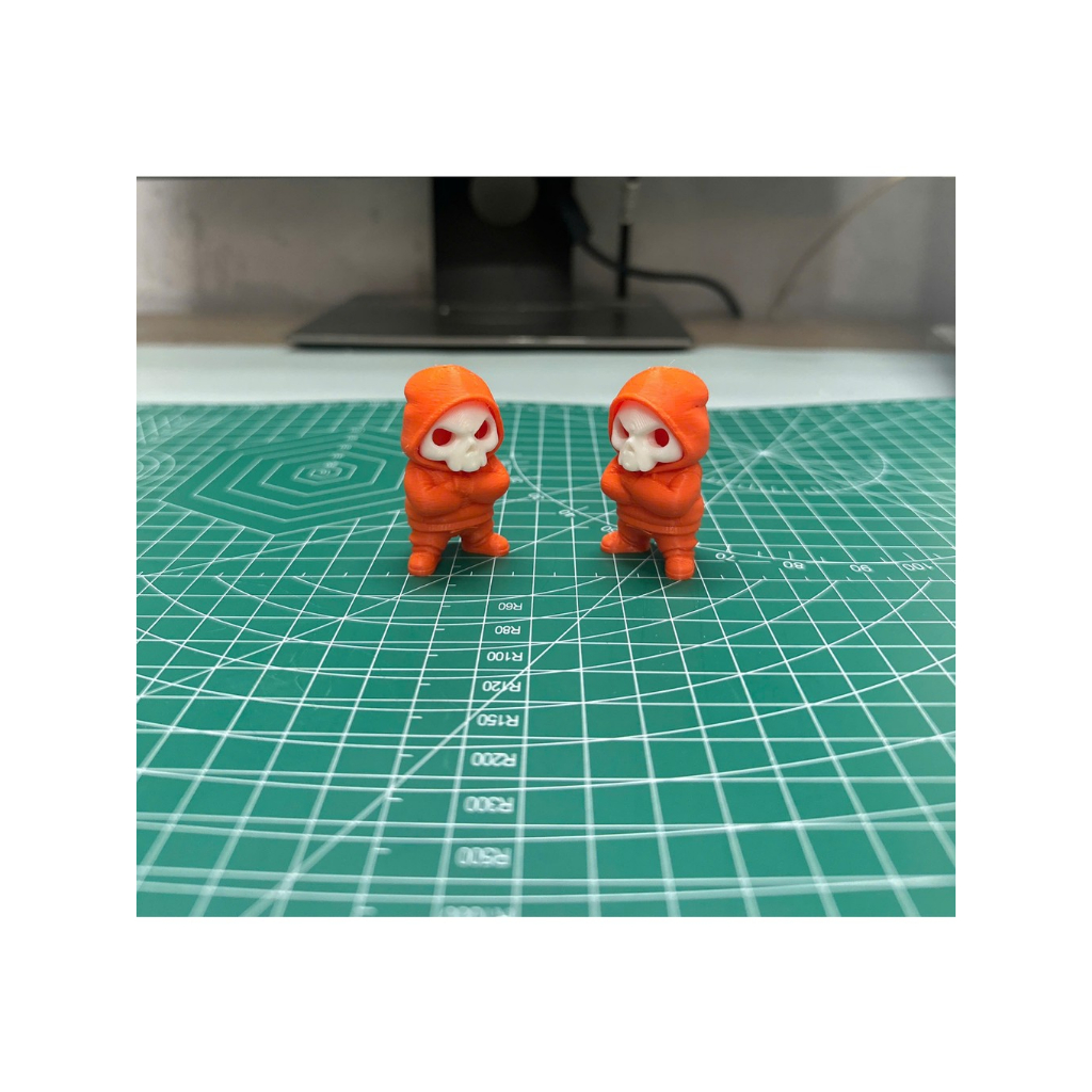 Móc Khóa Decor Xe Máy In 3D Đầu Lâu Mini – Phong Cách Cá Tính