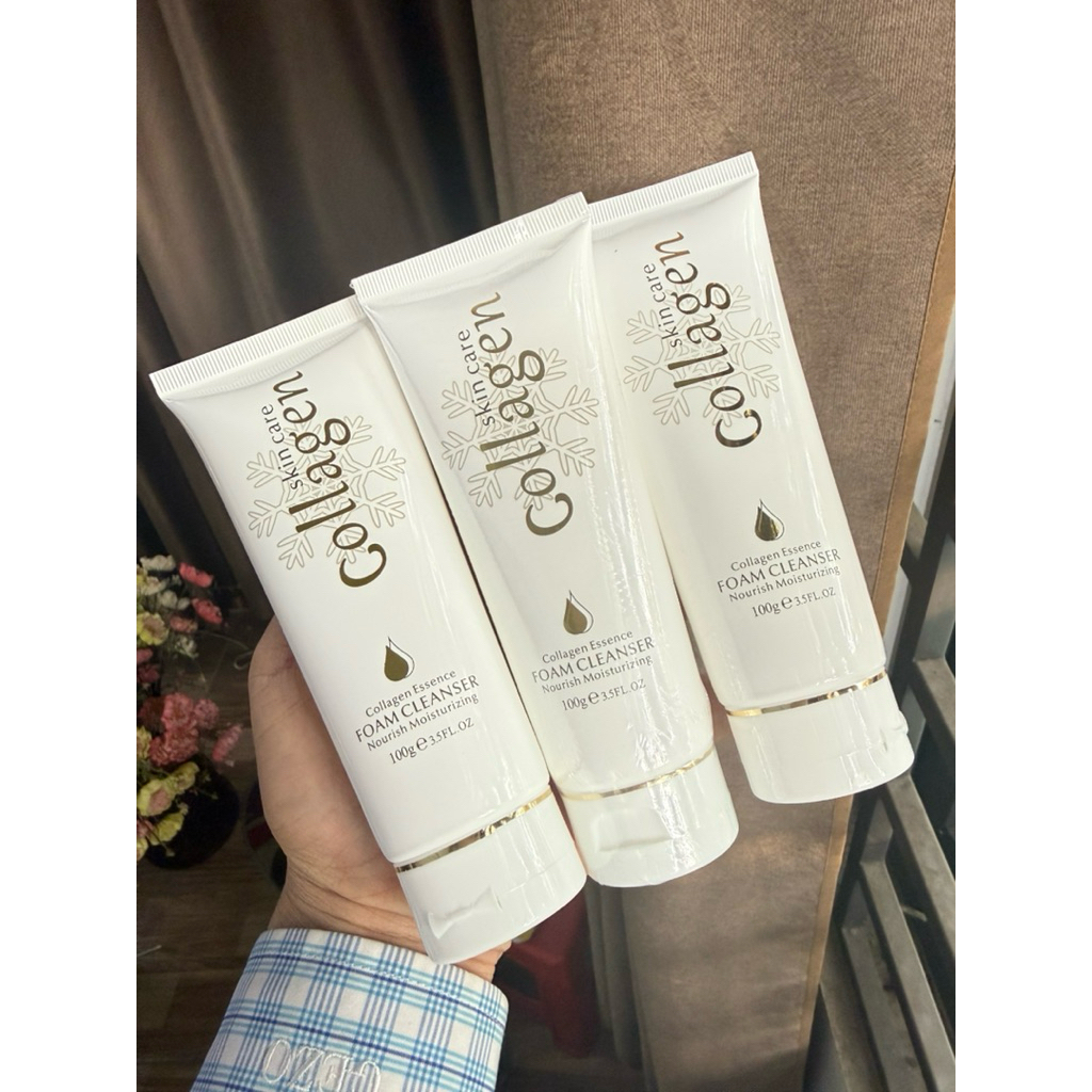 [ Mua sỉ xem phân loại ] Sữa rửa mặt collagen 100g chi cả nam và nữ  làm sạch sâu bui bẩn giảm nám mụn tang nhang
