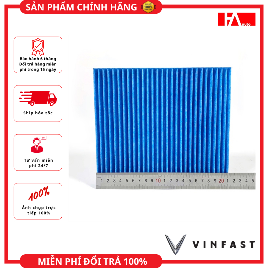 { Hàng Chính Hãng } Lọc gió điều hòa khử khuẩn Vinfast VFe34, VF5, Nerio Green, Herio Green cực tốt 
