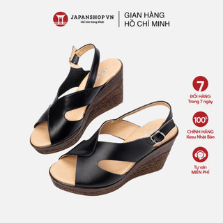  Sandal đế xuồng Kosu Yui 9cm K-25060 xăng đan nữ mang nhẹ êm chính hãng Nhật Bản 