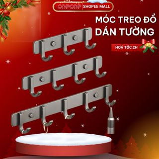  Móc treo đồ dán tường COPCOP móc dán tường trong suốt móc dán tường inox không gỉ chịu lực tốt 