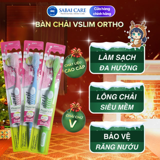  Bàn chải chuyên dụng cho răng niềng Sabai Fluocaril bàn chải vệ sinh răng niềng đầu chải siêu mềm chính hãng Thái Lan 