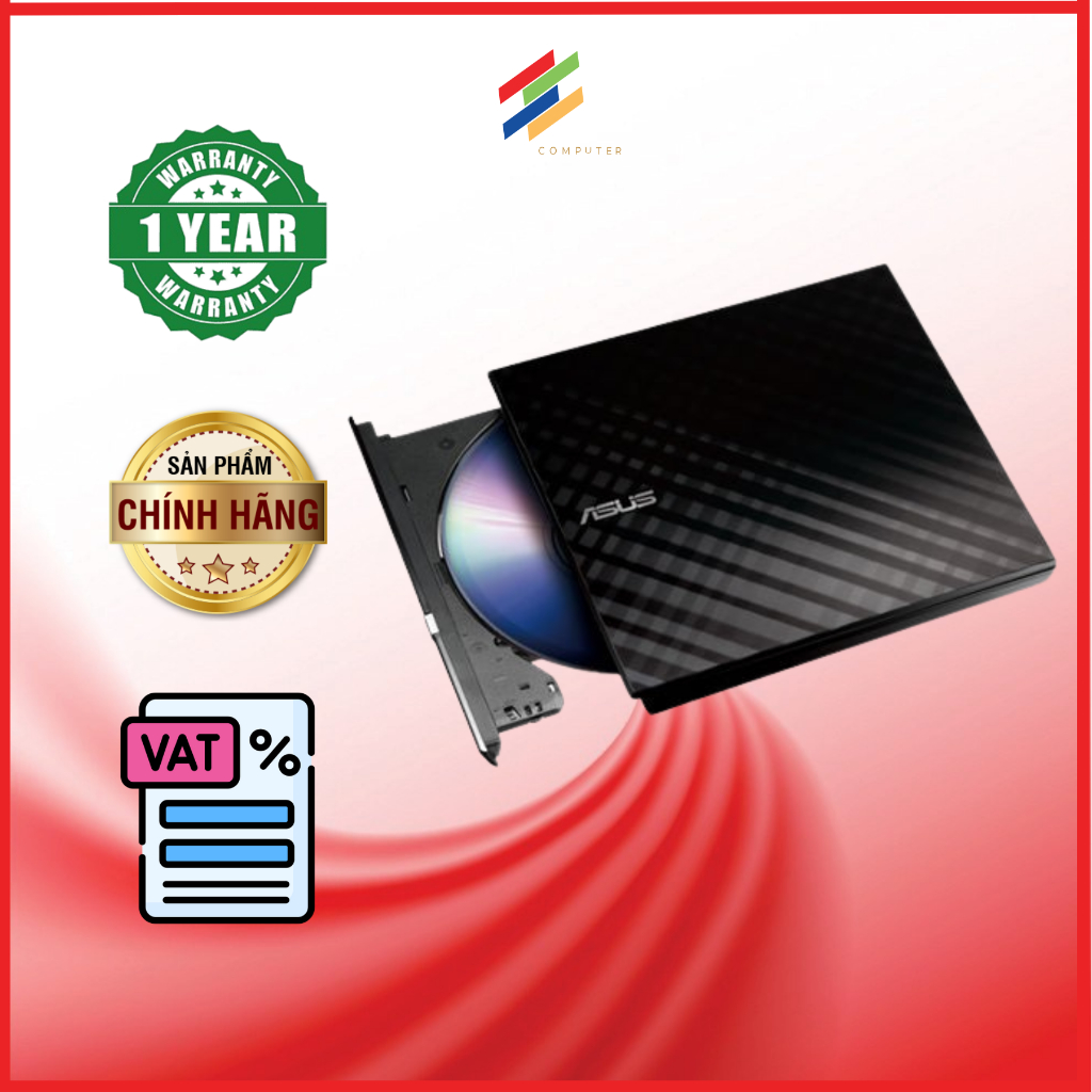 Ổ ghi ASUS DVD ReWriter-08D2S-U LITE - cắm ngoài cổng USB