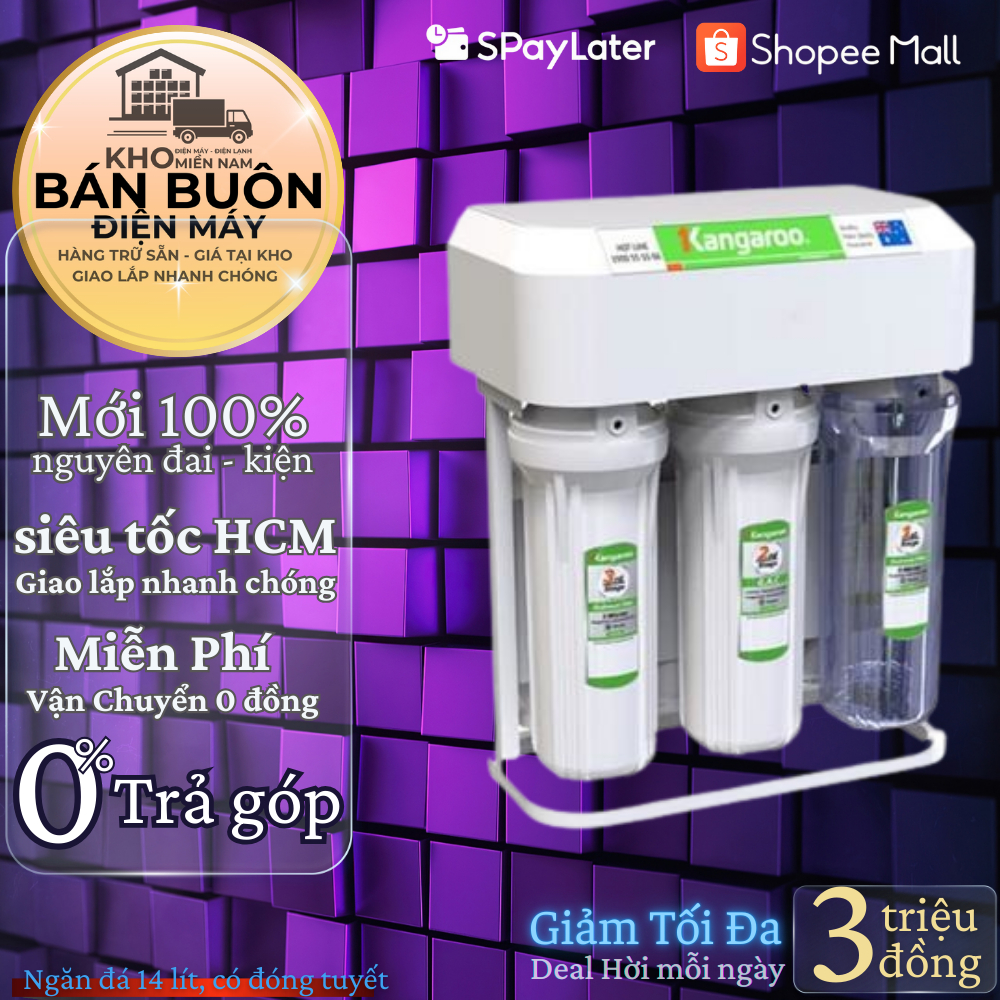 KGHP10K2 Máy lọc nước 10 lõi Kangaroo Hydrogen có thiết kế để gầm gọn nhẹ