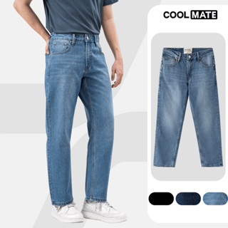   SALE TẾT Quần Jeans Basics dáng suông rộng Regular Straight dày dặn thoải mái quần mặc Tết Coolmate 