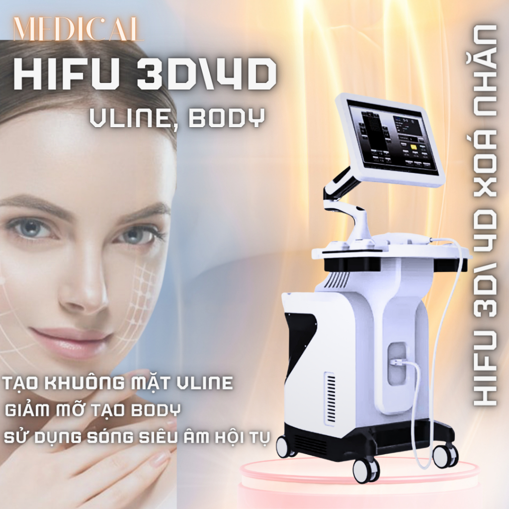 Máy Hifu nâng cơ xoá nhăn Máy hifu lâng cơ 3D4D