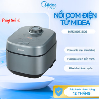  Nồi Cơm Điện Tử Midea MRD100T1BDG – 1L | 605W | Gia Nhiệt 3D | Mini Cho 2-4 Người | Chính Hãng 