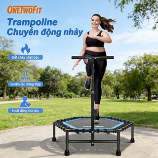  OneTwoFit 127cm Trampoline Bạt nhún Rebounder 50" - Máy tập thể dục trong nhà không gây tiếng ồn 