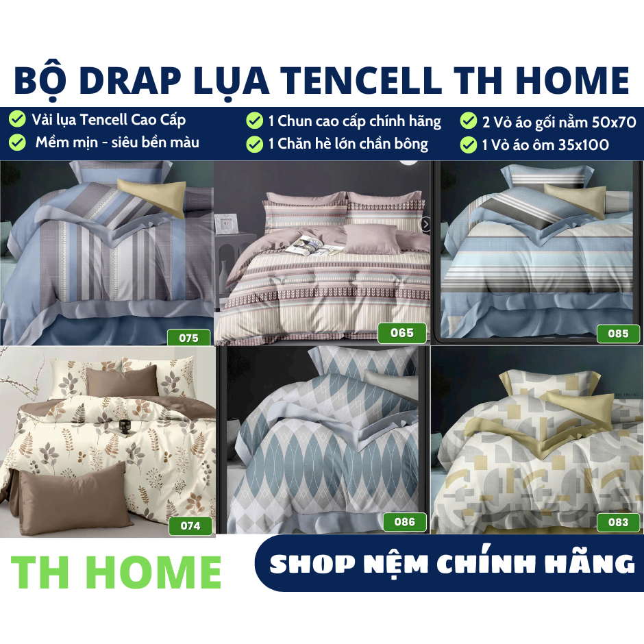 [ Drap 4 món ] Lụa tencell TH Home