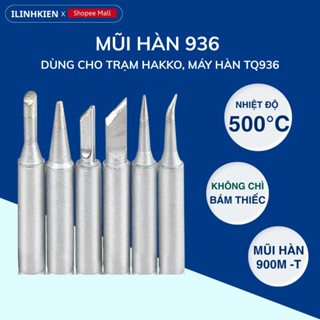  Mũi Hàn 900M đủ loại mũi hàn 936 Loại XỊN Không Chứa Chì Dùng Cho Mỏ Hàn 936 937 908 Nhám Bề Mặt Chinh Hãng ILinhkien 