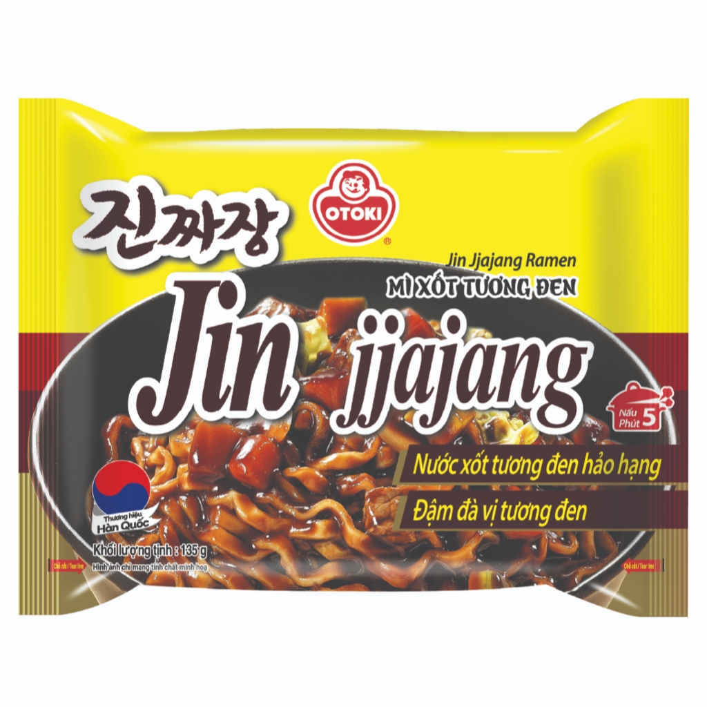 [Thùng 20 Gói] Mì Xốt Tương Đen Otoki 135g