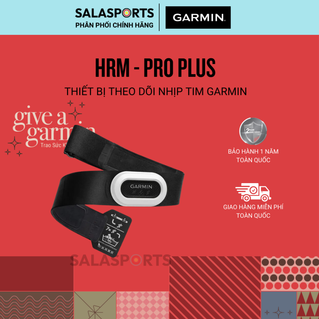 Đai Đo Nhịp Tim Garmin HRM-Pro Plus - Hàng Chính Hãng