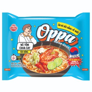 Combo 10 gói Oppa mì tôm chua cay ăn liền Otoki 65g