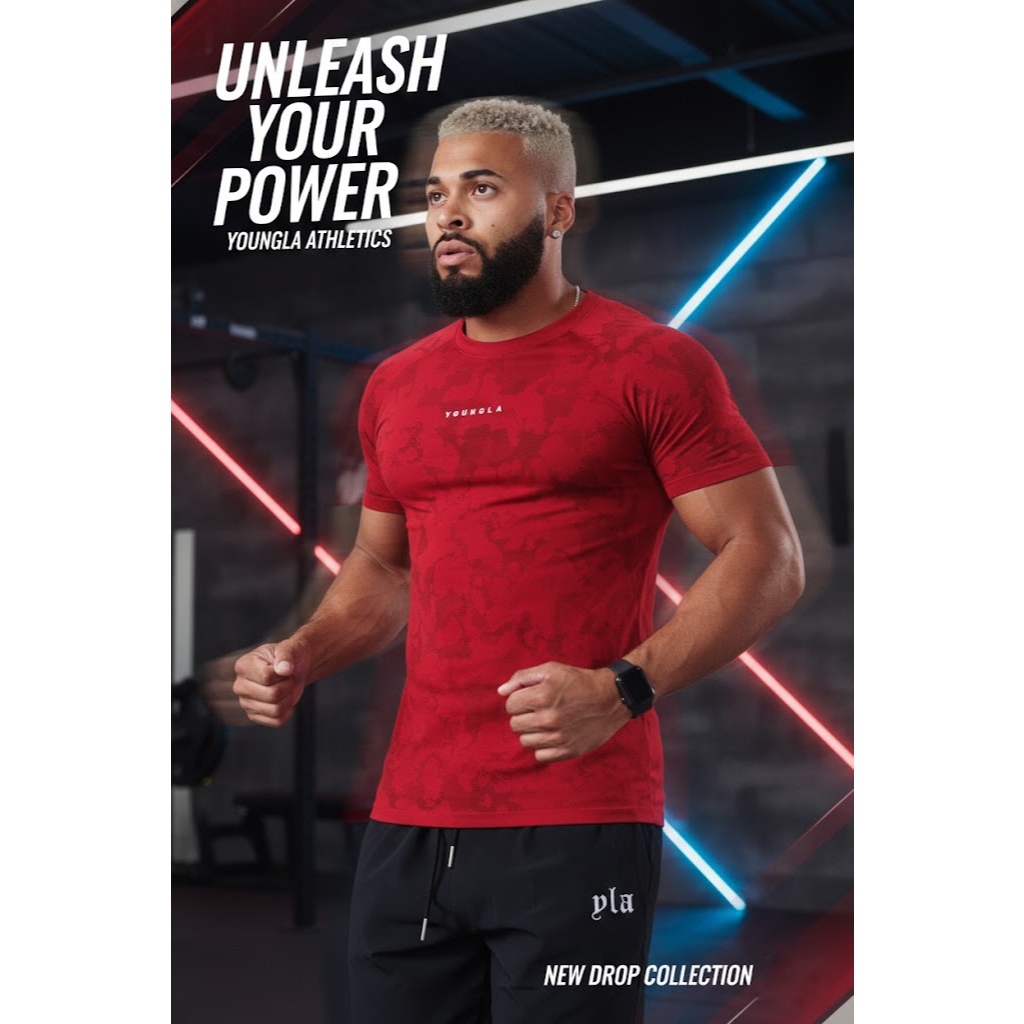 Thanh lý áo thun gym nam YoungLA 2 cổ tròn cotton lạnh – tôn body, mặc mát cực đã