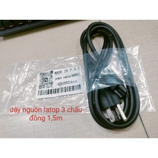 Dây Nguồn Laptop 1.5m phù hợp hầu hết adapter